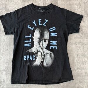 Tupac all eyez on me t shirt graphic band tee 2pac concert shirt men’s M